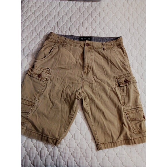 Men's Iron Co Dark Khaki  Cargo Shorts Size 32 - Picture 15 of 15
